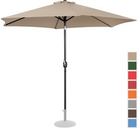 Uniprodo Parasol groot - crèmekleurig - zeshoekig - Ø 300 cm - kantelbaar