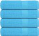 vidaXL Badhanddoeken FROGN 4 stuks 100x150 cm 360 g/m² turquoise