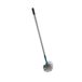 Bezem Wolfskop Bezem, telescopische handgreep, metaal, 80 > 130 cm, antraciet/pauwenblauw