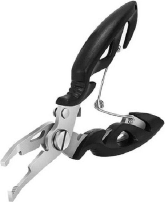 Merkloos / Sans marque Onthaaktang - RVS - Zwart - 12.5 cm