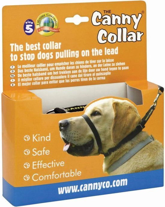 Canny Collar Zwart NR 5 43-48 cm
