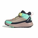 adidas unisex - barn Terrex Anylander Mid Climaproof Children Hiking Shoes, Khaki Three/wonder white/legend ink, 31 EU