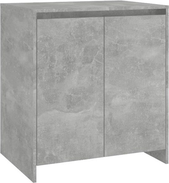 vidaXL Dressoir 70x41x75 cm bewerkt hout betongrijs