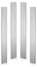 E52100 Set de 4 pièces acier, 12 x 1-1/2 x 1/8 pouce, laminé à chaud, pour couteaux