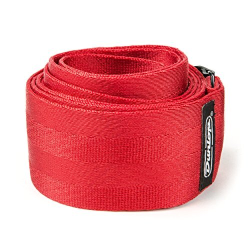 Jim Dunlop Dst7001Rd Tracolla Seatbelt Deluxe Rosso