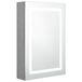 vidaXL Armoire de salle de bain avec miroir et LED 50x13x70 cm gris béton