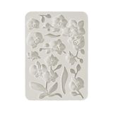 Stamperia Silicon Mould A5 Cats Orchideeën, Grijs, 15,2 x 20,3 cm