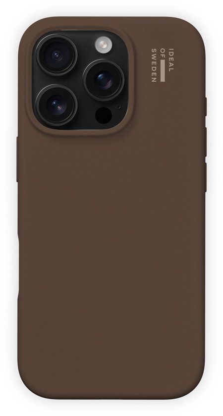 iDeal of Sweden Silicone Case geschikt voor MagSafe geschikt voor iPhone 16 Pro Max - Mocha Mousse