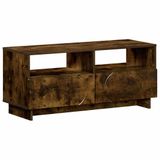 vidaXL TV-meubel 90 x 34.5 x 40 cm Gerookt eiken Bewerkt hout
