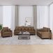 Maison Exclusive - Ensemble de canapés 3 pièces avec coussins, tissu marron