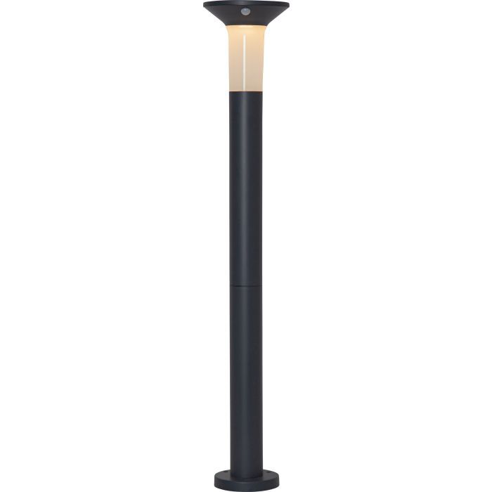 EGLO Corbezzola Outdoor Floor Lamp - Solar Powered - LED - 90cm - Graphite/White