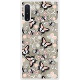 Samsung Beschermende siliconen case compatibel met Galaxy Note 10 Vintage Butterflies