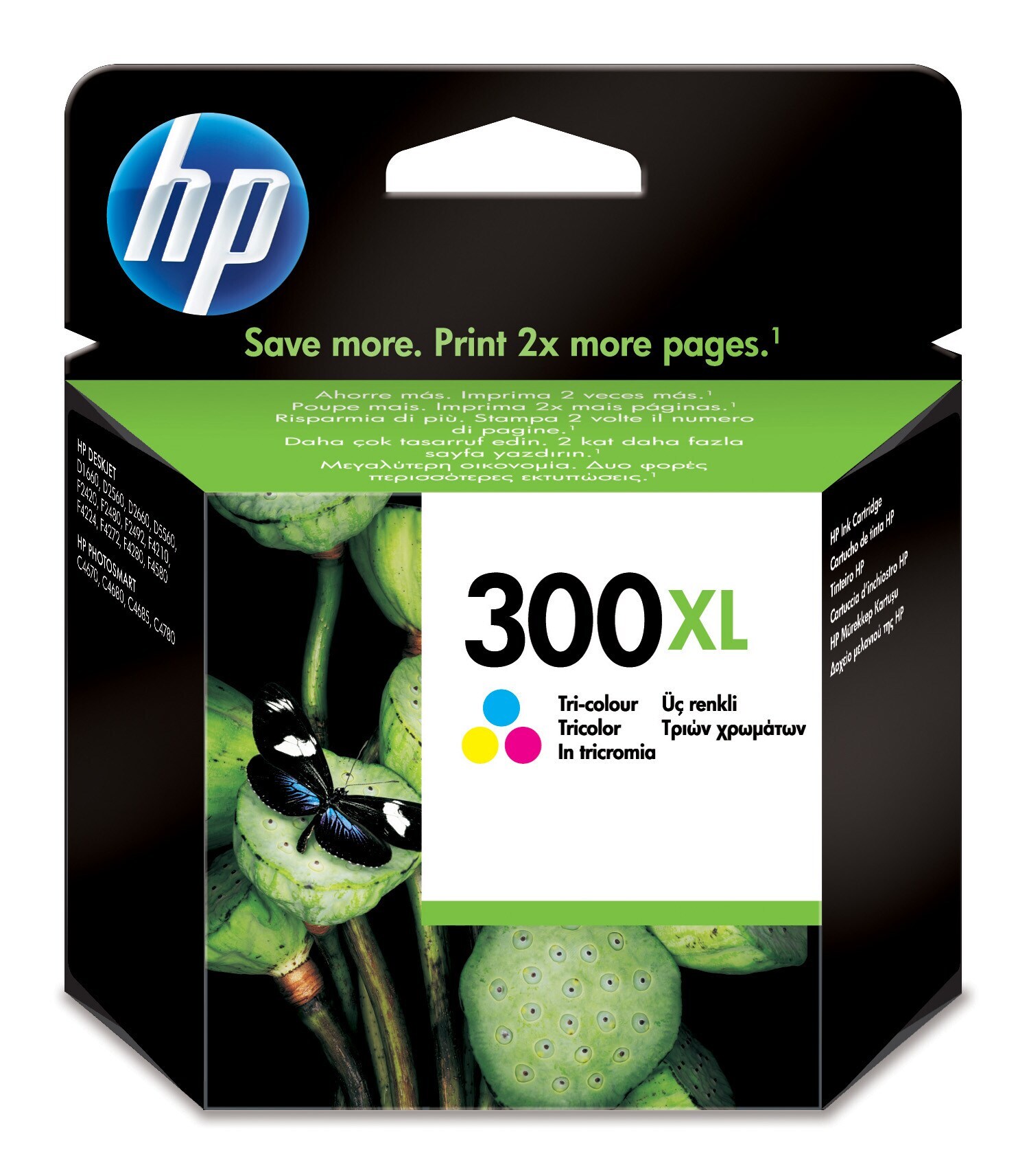 HP 300XL originele high-capacity drie-kleuren inktcartridge single pack / cyaan, geel, magenta