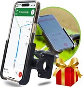 Naido Universele Telefoonhouder Fiets - ook voor Motor - GSM houder - Fietshouder - Aluminium – Zwart