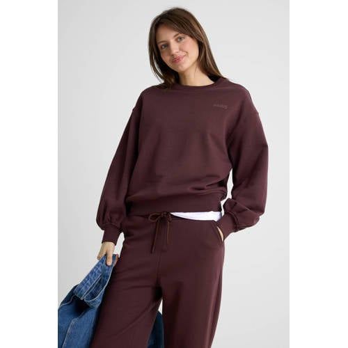 Anytime sweater donkerbruin