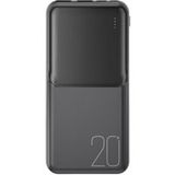 XO Design Batterie externe PR252, 20000mAh, 10W, 2 x USB-A, Noir