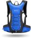 CarryQuest® - Sac à dos d'escalade léger de 10L - Sac à dos de randonnée hydrofuge en Oxford/Polyester avec ventilation dorsale, ajustement réglable et chargement frontal/par le haut - 18x23x43 cm - Bleu