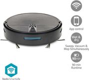 Nedis SmartLife Robotstofzuiger - 2.000 Pa Zuigkracht - Dweilfunctie - Incl. App