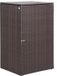 Casaria Abri pour conteneurs - Polyrotin 115x80x65cm Couvercle Serrure 240l - Marron