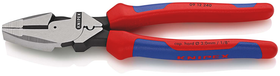 Knipex Kracht-kombitang "Lineman's Pliers" Amerikaans model | Meer-componentengrepen | Zwart geatramenteerd | Lengte 240 mm |