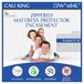 California Kingsize matrasbeschermer bed bug waterdichte hoes met ritssluiting. Hypoallergene premium kwaliteit behuizing beschermt tegen vloeistoffen, stof, ademend, geruisloze stof