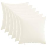 vidaXL Kussensloop - Wit - 50 x 50 cm