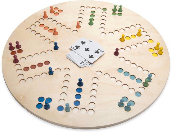BS Toys 3-in-1 Bordspel - Keezen, Ganzenbord en Ludo - Hout - Vanaf 6 Jaar