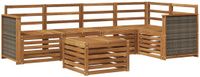 vidaXL - Buiten - bank - set - 5 - st - Naturel - Massief - Acacia - Hout