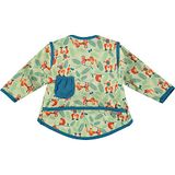 Mouwloze Close 2 Bib Close Pop-in Slabbetje met lange mouwen en voorvak voor baby's van 18-36 maanden, machinewasbaar op 40 graden, bedrukt, orang-oetan, uniseks, baby (1 stuk)