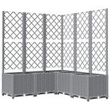 vidaXL Plantenbak lichtgrijs 120 x 120 x 136 cm