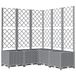 vidaXL bac à plantes gris clair 120 x 120 x 136 cm