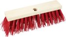 Buemag Bezemkop - Elaston - rood - hout - hard - 30 cm