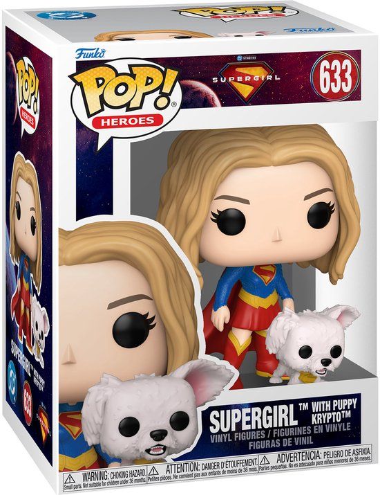 Funko Supergirl (2026) POP! Heroes Vinyl Figure Supergirl met Puppy Krypto 9 cm POP! Figuur