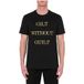 Moschino T-shirt In Jersey Gilt Without Guilt Black