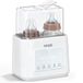 YFQIS Flessenwarmer voor baby's, 10-in-1, snel opwarmen van moedermelk en babyvoeding, warmhoudfunctie, 7 uur en 24 uur, babysterilisator met automatische uitschakeling, BPA-vrij
