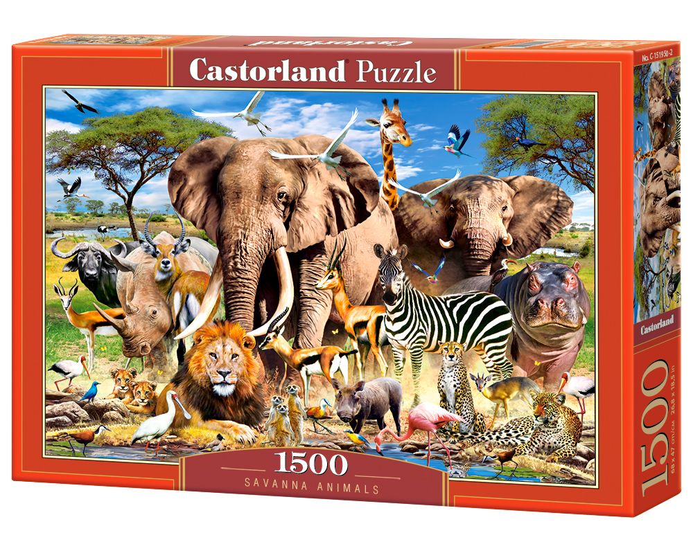 Castorland Savanna Animals - Puzzel - 1500 stukjes