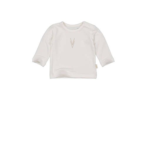 LEVV Newborn Baby Basic Longsleeve - LNOOMINOS Print - Offwhite
