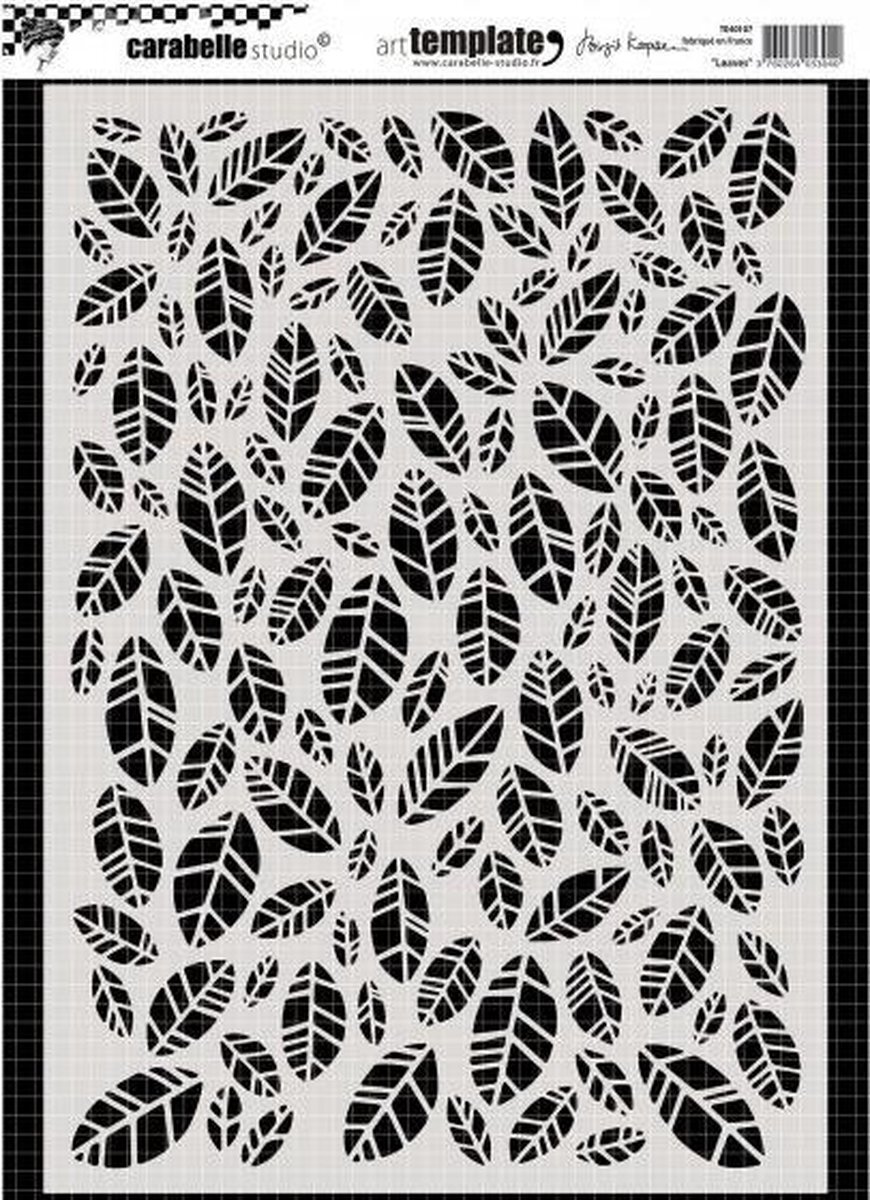 Carabelle Studios Hobbysjabloon - Carabelle template A4 leaves - 1 stuk