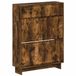 vidaXL Schoenenkast EDE 78 x 24 x 103 cm Bewerkt hout Gerookt eiken
