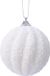 Ksd Kaemingk Kerstbal foam d8 cm winterwit