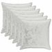 vidaXL Housse de coussin 6 pièces BOIS Gris clair 80 x 80 cm Flanelle