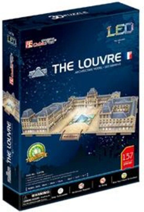 CubicFun 3D Puzzel The Louvre LED - 137 Stukjes