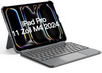 Inateck KB04122-11 QWERTZ Bluetooth Grijs