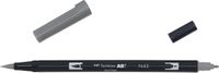 Tombow ABT-N45 viltstift Dual Brush Pen met twee punten, cool grey 10
