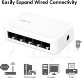 LogiLink Professional LogiLink Desktop Gigabit Ethernet Switch 5-poorts wit
