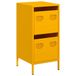 VidaXL Dressoir 35x39x73,5 cm koudgewalst staal mosterdgeel
