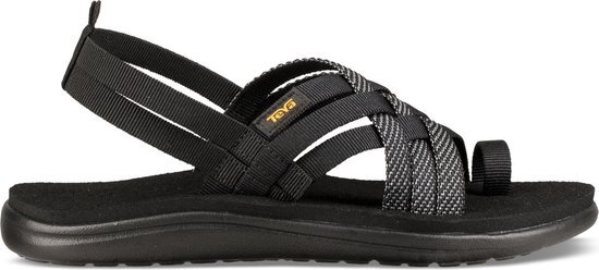 Teva Voya Strappy Dames Wandelsandalen - Zwart - Maat 38