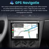 Junsun Android15 Autoradio Geschikt Voor VW Bora Golf 4 Jetta Passat B5 T5 Accessoires - Draadloze CarPlay & Andriod Auto - GPS-navigatiesysteem - Bluetooth - Stuurwielbediening - 9-inch Touchscreen - WiFi - RDS - USB