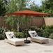 Maison Exclusive - Parasol de jardin avec pied, rectangulaire, 2 x 3 mètres, polyester, terre cuite