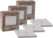 Svenska Living Sous-verres en verre - 12x - marbre - 10 cm - sous-verre